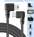 PASOW Mini USB Charging Cable 11.5FT, USB 2.0 A-Male to Mini-B Car Charger Adapter for Dash Cam, Left Angle