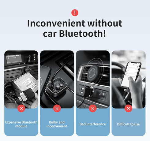 Mcdodo Aux Bluetooth Adapter 5.3 with Built-in Microphone CD Quality 10M Transmission Bluetooth Receiver USB 2.0 to 3.5mm Wireless Car Kit Auxiliary Incoming Calls Hands-Free Instant Car Start Compati