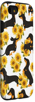 Dachshund Mom Case for iPhone SE (2020), 7, 8 - Sunflower Dog Women's Gift Case