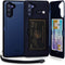 TORU CX PRO Case for Galaxy Note 10, Slim Protective Cover with Card Holder, Hidden Wallet, Kickstand, Blue