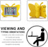iPad 7 8 9 10.2 Kids Case, 3D Cute Butterfly 10.2 inch iPad 9th 8th Generation Tablet Case for Kids Girls, Yellow