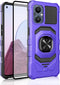 Ailiber Purple OnePlus Nord N20 5G Case, Heavy Duty Shockproof Protective Cover with Screen Protector and Ring