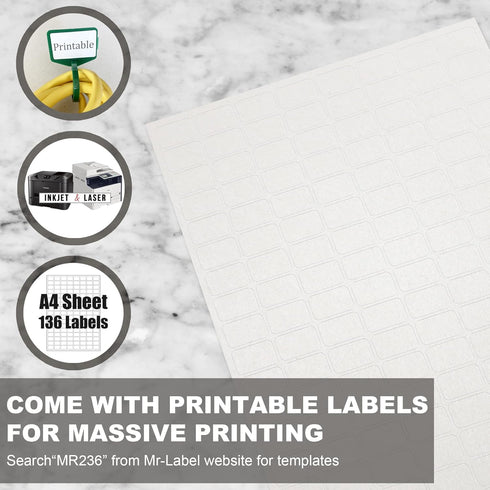 Mr-Label 2-3/4” Nylon Cable Zip Ties, Self-Locking with Free Printable Labels, 50 Assorted Colors
