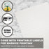 Mr-Label 2-3/4” Nylon Cable Zip Ties, Self-Locking with Free Printable Labels, 50 Assorted Colors