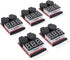 CAMWAY 5PCS 2in1 Lipo Battery Voltage Tester, RC Low Voltage Buzzer Alarm, Battery Monitor Checker for 1-8s Lipo/Li-ion