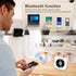 Portable CD Player with Speakers, Bluetooth Support, Timed CD Player with Headphones for Home, White