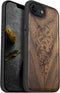 Carveit Magnetic Wooden Case for iPhone 16e / 17e, Solid Wood & Black