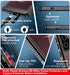 SPIDERCASE Designed for Samsung Galaxy S22 Ultra Case, Waterproof with Built-in Screen Protector, Heavy Duty - Black