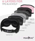 MUSICOZY Bluetooth 5.2 Sleep Headphones Headband, Wireless 3D Sleeping Eye Mask, Music Headband Earbuds for Side
