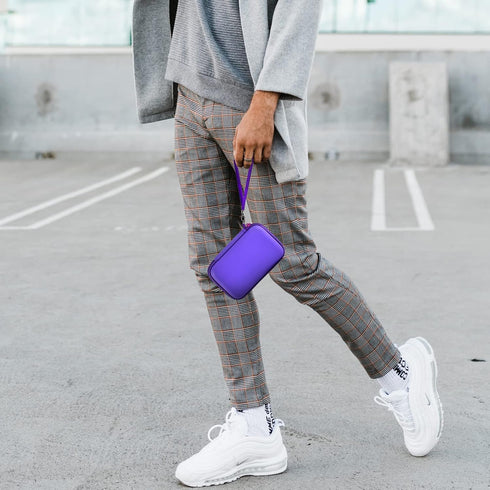 Travel Case for UCOMX 3 in 1 Wireless Charger, Foldable Magnetic Charging Station Storage Holder Bag, Purple