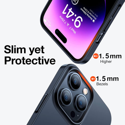 TORRAS Magnetic Slim-Fit Case for iPhone 14 Pro Max, Ultra-Thin, Compatible with MagSafe, Matte Hard PC Cover,