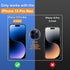 for iPhone 15 Pro Max 6.7" Matte Privacy Screen Protector with Camera Lens Protector Full Coverage Anti-glare Anti-spy Tempered Glass Film Anti-fingerprint Easy Installation