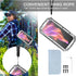 360 Full Body Heavy Duty Protection Case for iPhone 15 Plus, Rugged Aluminum Stan with Built-in Screen Protector, Silver