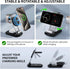 3 in 1 Magnetic Wireless Chargers for iPhone, Fast Foldable Mag-Safe Charger Stand with Night Light for iPhone