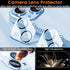 iPhone 14 Privacy Screen Protector 3+3 Pack, 9H Hardness Anti-Spy Tempered Glass & Camera Lens Protectors, Bubble-Free.