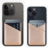 Phone Card Holder, Cell Phone Stick On Glitter PU Leather Sleeve, Credit for iPhone Samsung Most Smartphones