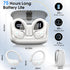 Wireless Earbuds 75hrs Bluetooth 5.3 Headphone Sport, 2024 Bluetooth Earbuds Stereo Deep Bass Over Ear Bud with Earhooks, ENC Noise Cancelling Mic, IPX7 Waterproof Earphone White