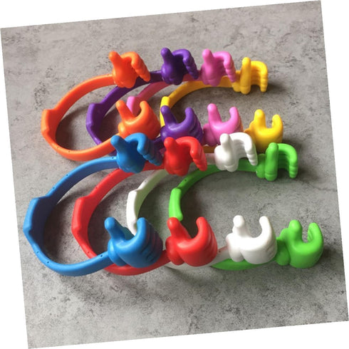 Homoyoyo 2pcs Thumbs Gesture Phone Holder Portable Desktop Phone Stand Flexible Cellphone Rack for Home Office Desks