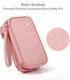 Electronic Organizer Travel Bag for Accessories, Case for Power Bank, Charging Cords, USB Cable, Light Pink