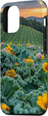 Kale Flower Field Beautiful Sunset Merch 12/12 Sunset iPhone Pro Kale Flower Field Beautiful Graphic Case