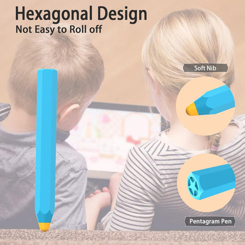 Kenkor Stylus for Kids, Pencil Shape Universal Capacitive Stylus Pen Compatible with