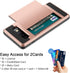 Vofolen Wallet Case for Galaxy S10 Plus, Anti-Scratch Dual Layer Protective Hard Shell with ID Slot, Rose Gold
