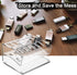 USB Flash Drive Holder Stand, Acrylic Storage Organizer for up to 12 USB Memory Sticks - Clear