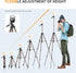 Auleda 71 6.6 LB VT-831HYS Camera Tripod Aluminum Tall Tripod Stand Compatible with Canon Nikon with Wireless Remote