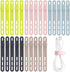 Oligei 25 Pcs Silicone Cable Ties, Reusable Cord Wraps for Electrical Cords, Organizer for Earphone, Charger