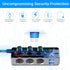 Quick Charge 3.0 Cigarette Lighter Splitter, Qidoe 3 Socket 180W Adapter with 4 USB Fast Charging