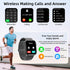 Smart Watch with Call Function, 1.85" Fitness Tracker, Heart Rate/Sleep Monitor, Waterproof for Women & Men