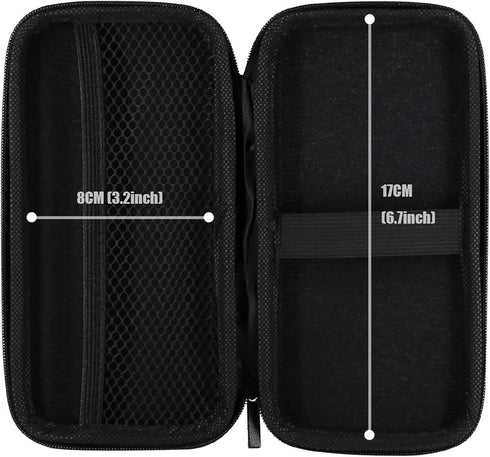 6.5x3.2x1 inch iMangoo Travel Essential Electronics Organizer Pouch Charger Case, Shockproof Dual Zipper Power Bank