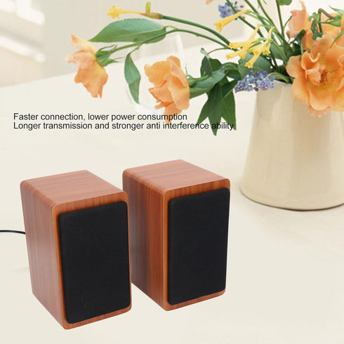 Sanpyl Computer Speakers, Wired USB Bluetooth Desktop Subwoofer with Full Range Vibrating Speaker for PC, Laptops, Cell