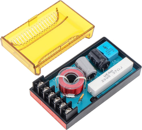 WEAH-2001 2 Way Crossover for Speaker - 2pcs Speaker Frequency Divider for Car Audio Speakers, Crossover Filter