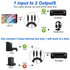 1 2 1 2 PS5/PS4,TVReceiver -1.5M/4.9FT XMSJSIY to Toslink Digital Optical Splitter Male in Male Out Fiber Optic Audio