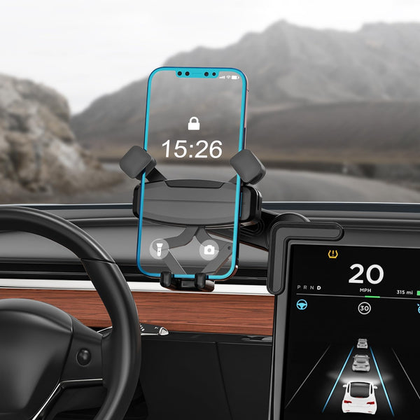 Tesla Phone Mount, Adjustable 360° Car Phone Holder Compatible with Model 3/Y, for iPhone 15 14 13 Series and All Phones