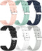 6 Pack Replacement Bands for TOZO S3 Smart Watch, Compatible Smartwatch Strap Bands for TOZO S3
