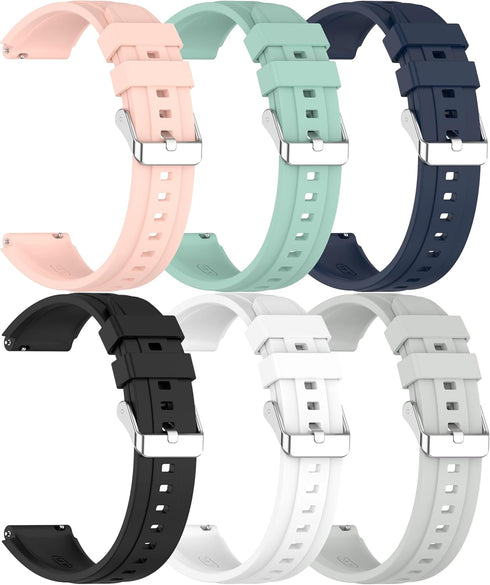 6 Pack Replacement Band for Fitpolo Smart Watch IDW13, Compatible with Fitpolo IDW13 Smart Watch 1.8 inch