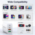 40W USB C Charger Cube, 2-Pack Wall Plug Fast Charging Block, Multiport Power Adapter for iPhone 15/14/13/12/11