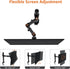 Amazon Basics 13-30" Single Computer Monitor Stand with Cable Management, Height Adjustable VESA Desk Arm Mount, Fully