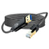 Jelly Tang 40Ft,USB 3.0 RJ45 Linux(40Ft/12M) USB to Ethernet Cable Male to Serial Adapter Directly Connected