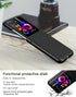 for Moto Razr Plus Case, Slim Hard PC Shockproof Case with Front Tempered Glass Screen Protector for Motorola Moto Razr