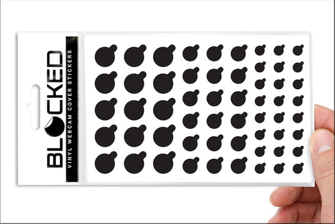 MyCamShield BLOCKED Webcam/Camera Vinyl Covers | Low-Tack Restickable Webcam Sticker | Multiple Sizes