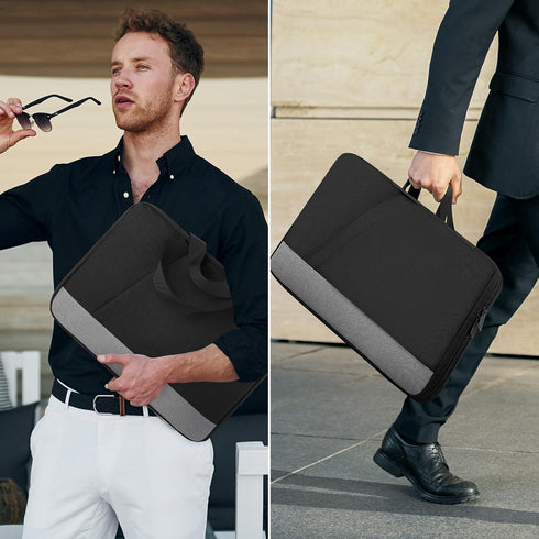 15.6 Inch Laptop Sleeve Case, Water Resistant TSA Laptop Bag for Men Women, Slim Cover Compatible with HP, Dell, Asus,