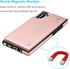 Tekcoo Galaxy Note 10 Plus Wallet Case, Rose Gold - Minimalist Luxury PU Leather Flip Cover with Card Holder Slots