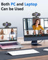 FWV 2K Webcam for PC Mac Laptop with Microphone,Full HD Web Cam for Streaming with Privacy Cover Sliders,USB C Web