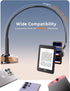 Mumay 17 4.78.6 Inch Gooseneck Kindle & Phone Holder for Bed: Flexible Long Arm Clamp Mount for Hands-Free Reading