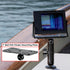 1" Ball Aluminum Alloy Fish Finder Mounting Plate, Universal Marine Electronic Mount for Garmin, Lowrance, Humminbird,