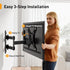 Perlegear Full Motion TV Wall Mount for 13-42 inch Flat or Curved TVs, Max VESA 200x200mm, PGSF6