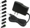 5V 2A Power Adapter 5Volt AC/DC 100-240V Converter with 8 Tips for Baby Monitor, Camera, TV Box, Speaker, US Plug